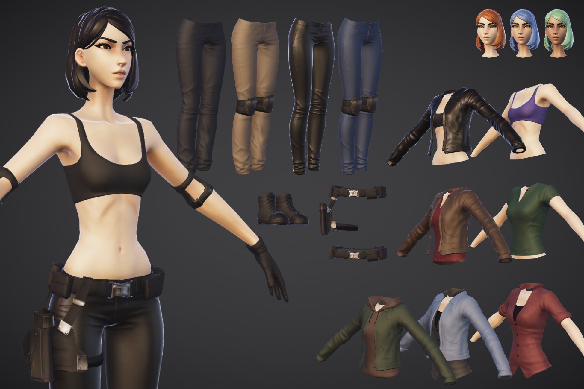 Kiara - PBR Stylized Character