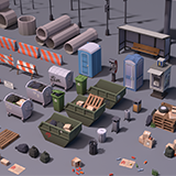 Modern City Props Pack (Stylized) – BoznaWhat