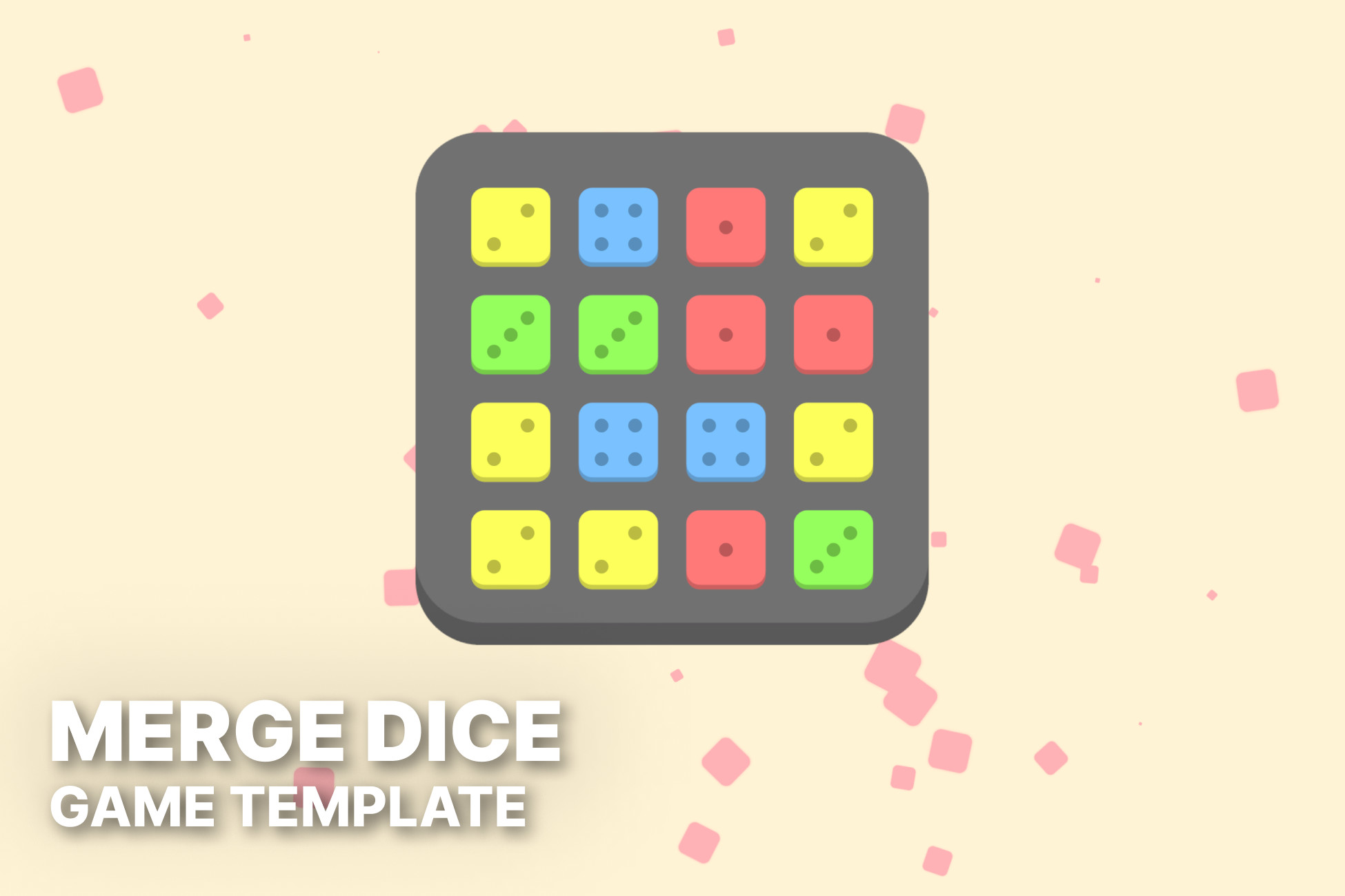 Texture Dice Unity Merge Dice - Casual Puzzle Game Template | Packs | Unity Asset Store