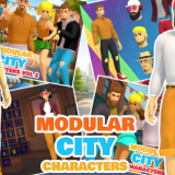 Stylized City Characters Pack