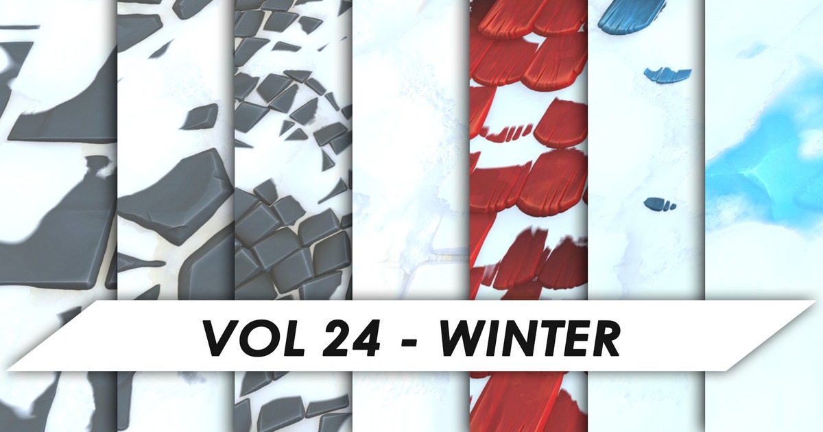 Stylized Textures - Vol 24 - Winter | 2D Textures & Materials | Unity ...