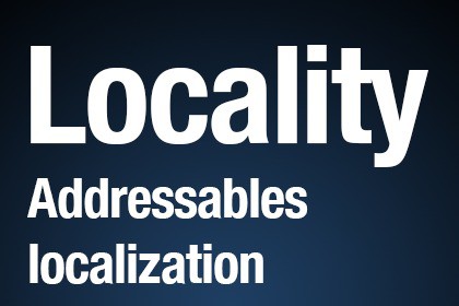 Locality - Addressable localization