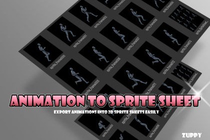 Animation to Sprite Sheet – Export animations into 2D sprite sheets easily