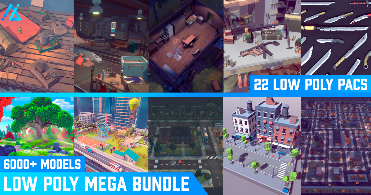 Loow Poly Unity POLY - Low Poly Mega Bundle | 3D Environments | Unity Asset Store