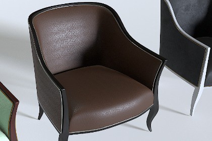 Leather Armchair Pack 4