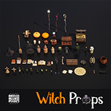Medieval Witch's Props