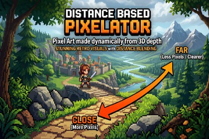 Distance Based Pixalator - 3D Scenes to Pixels