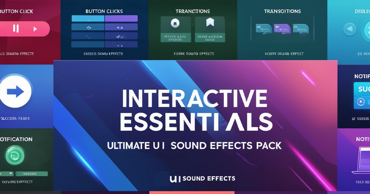 Interactive Essentials: Ultimate UI Sound Effects Pack | Audio Sound FX ...