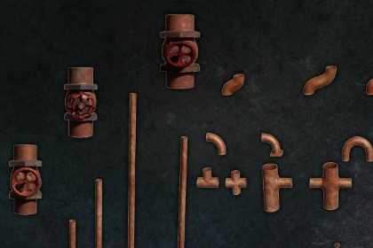 Industrial Pipes Modular Series FacilityFactoryKit - G1 - N1