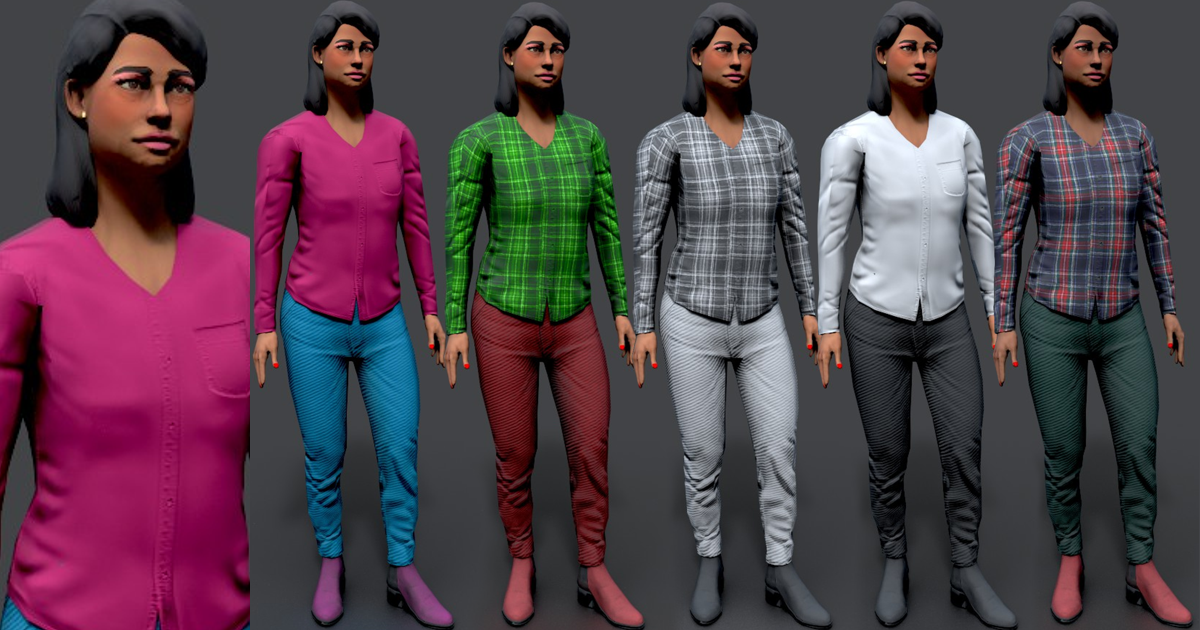SouthAsian_Women | 3D Characters | Unity Asset Store