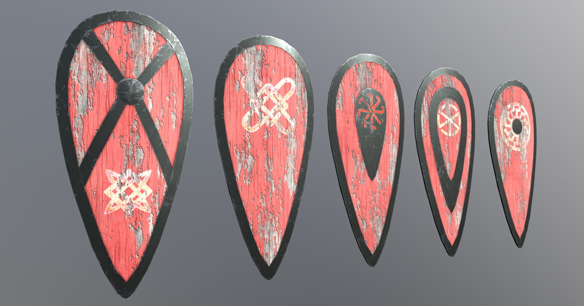 Slavic shields | Props | Unity Asset Store