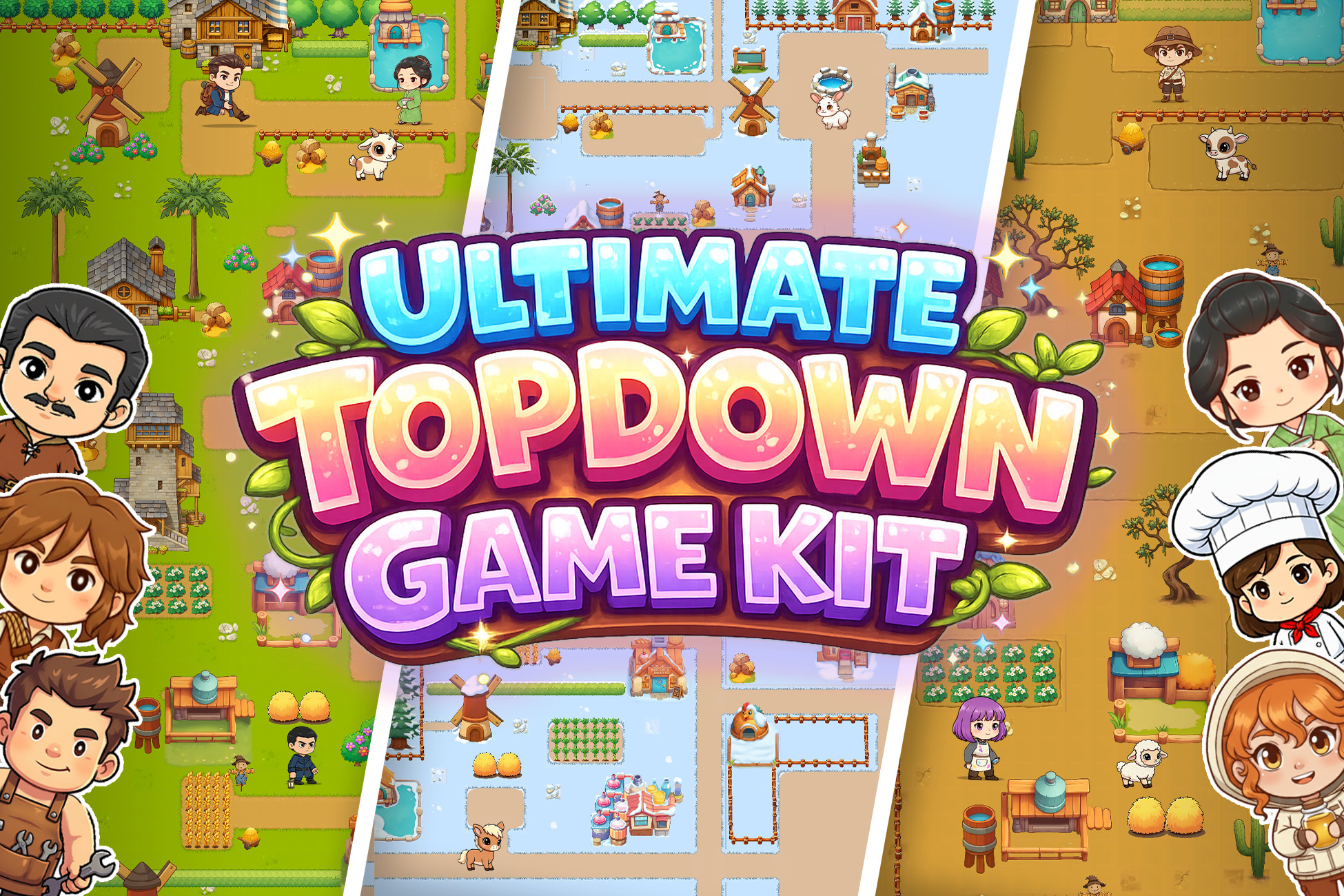 Ultimate Top-Down Game Kit | 2D Environments | Unity Asset Store
