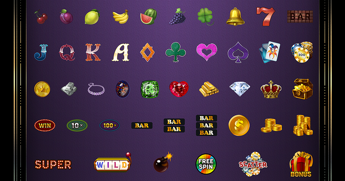 55 Handdrawn Slots Items Icons 2D 图标 Unity Asset Store