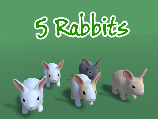 5 Rabbits | 3D Animals | Unity Asset Store