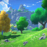 Stylized Trees | Oak Birch & Fir Forest