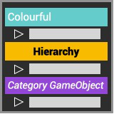 Colourful Hierarchy Category GameObject