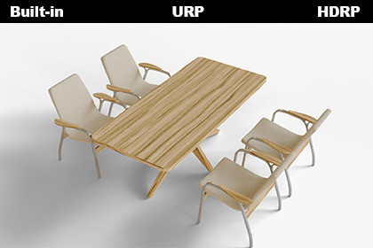 Modern Wooden Dining Table Set Four Chairs 3d Model