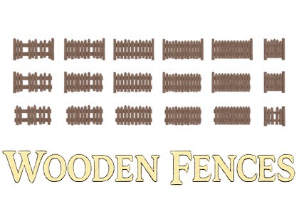 Wooden Fence Mini Set V3-Optimized PBR Environment (Built-in/URP/HDRP Ready)