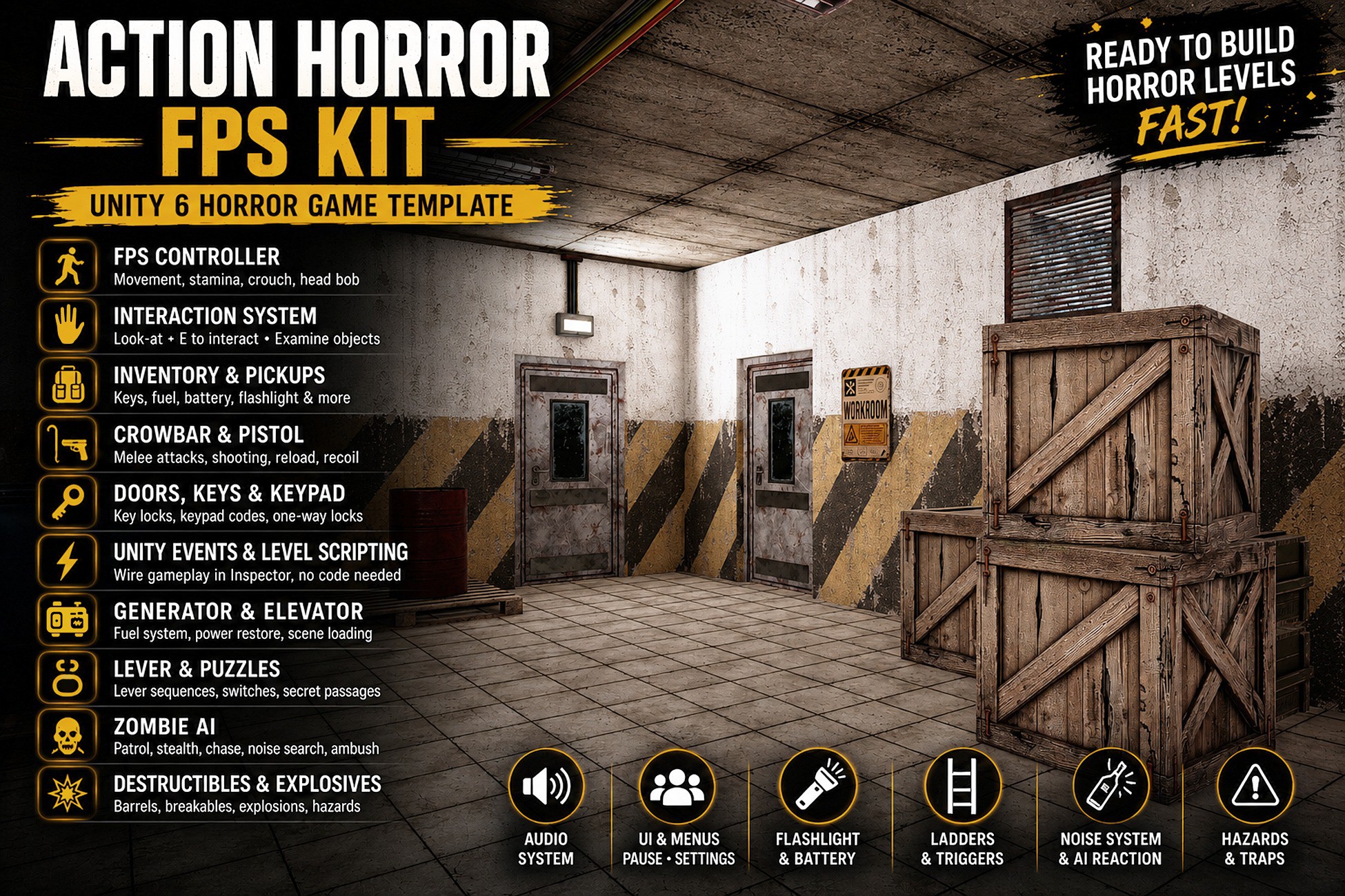 Action Horror FPS Kit (URP)