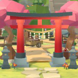 Japanese Rural Village - Low Poly 3D Models