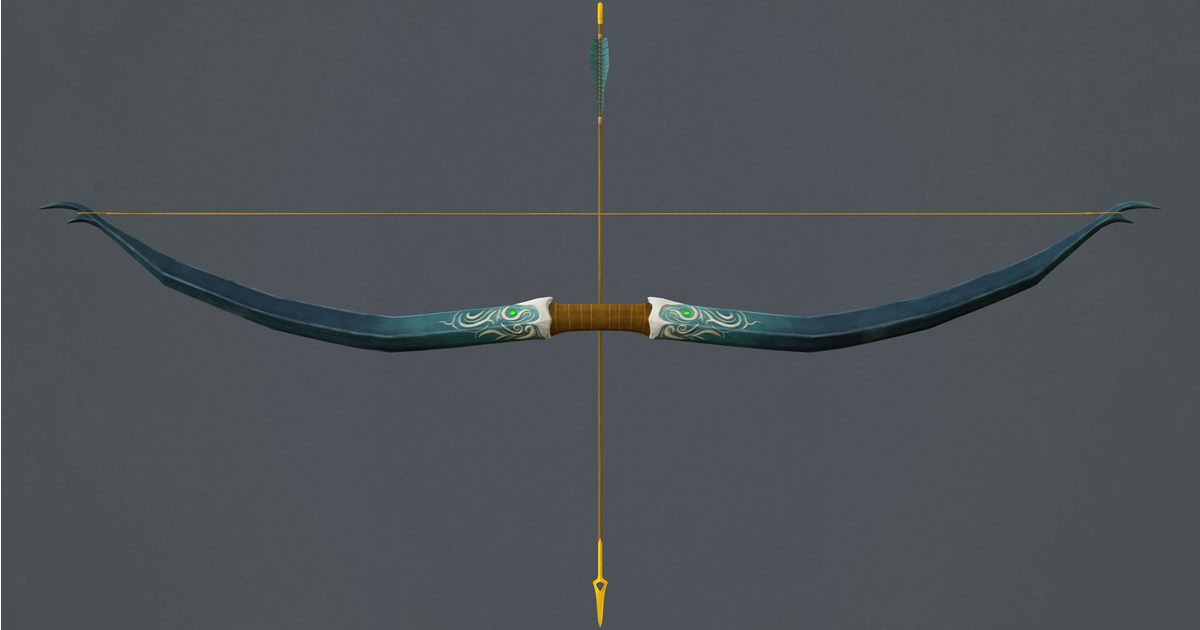 Elven Long Bow (Fully Animated) | 3D Weapons | Unity Asset Store