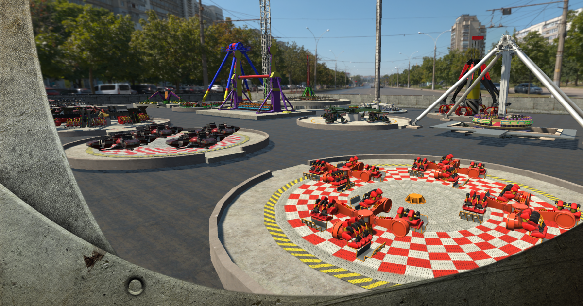 High Detail Fairground Rides Collection | 3D Props | Unity Asset Store