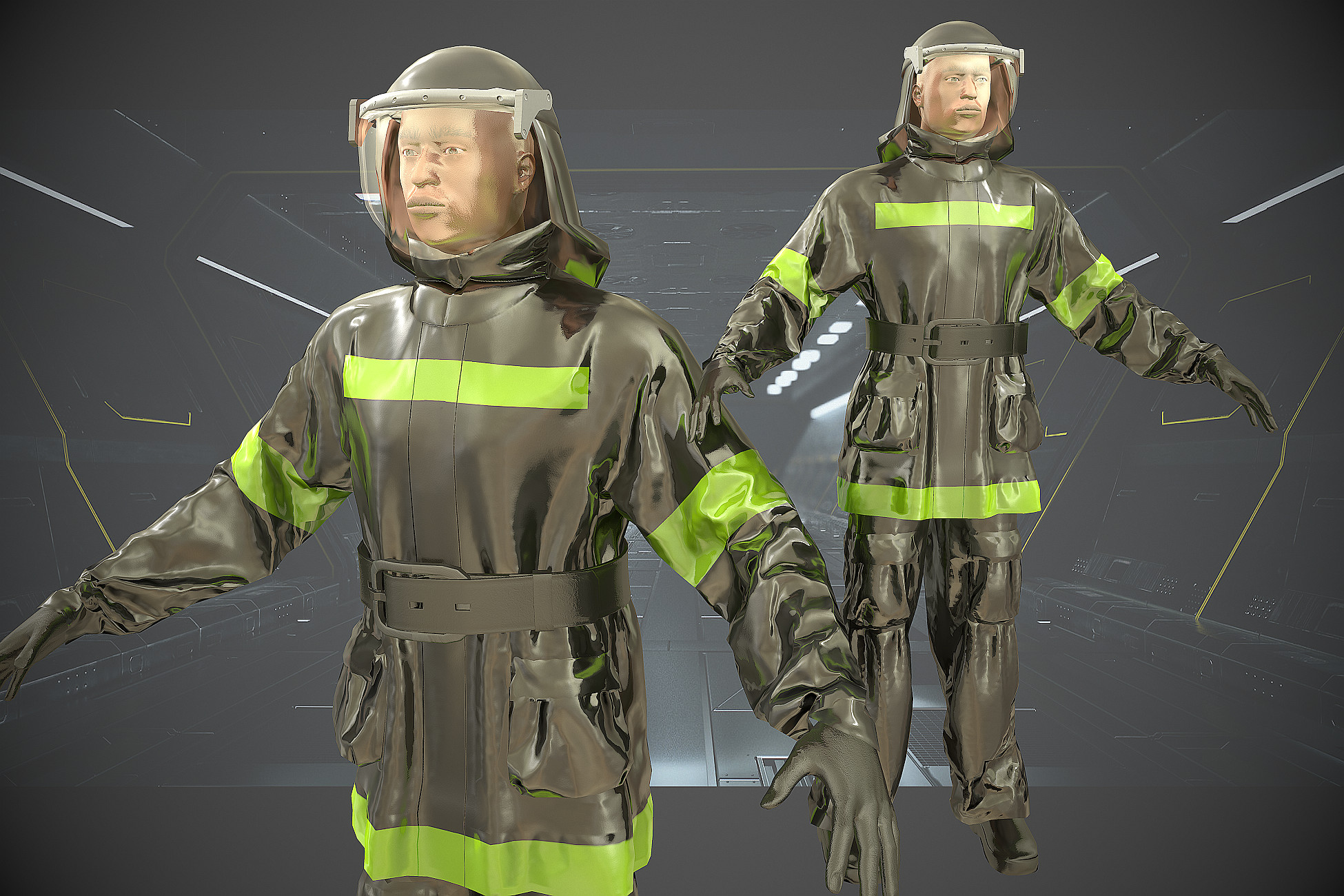 Firefighter. City people | Characters | Unity Asset Store