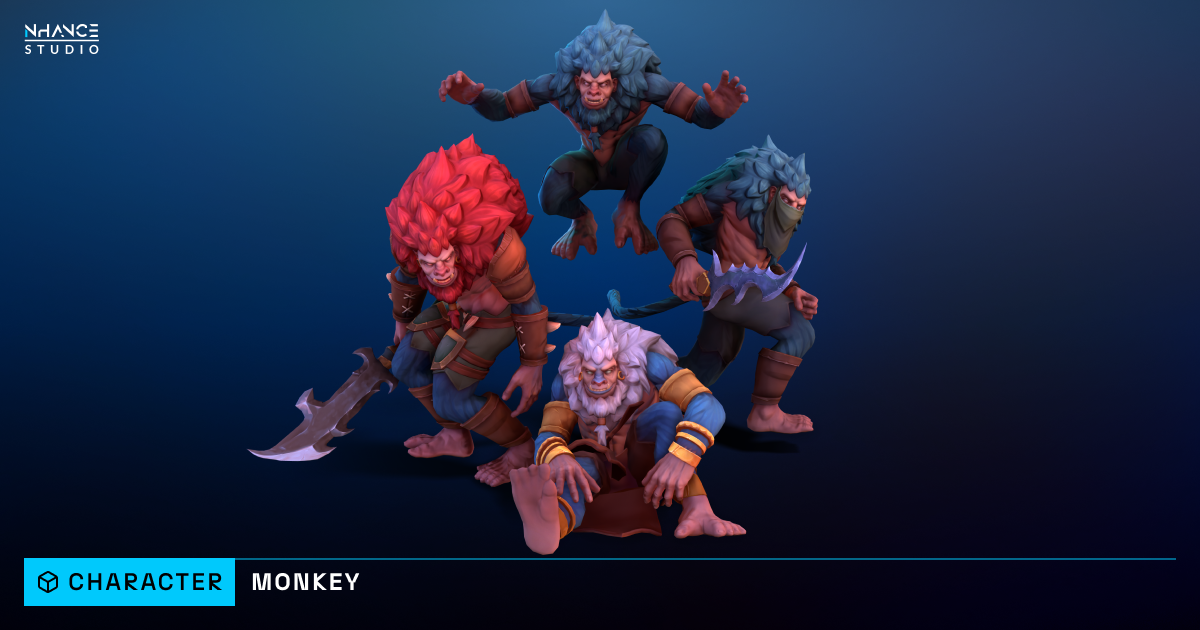 Stylized Fantasy Monkey | 3D Characters | Unity Asset Store