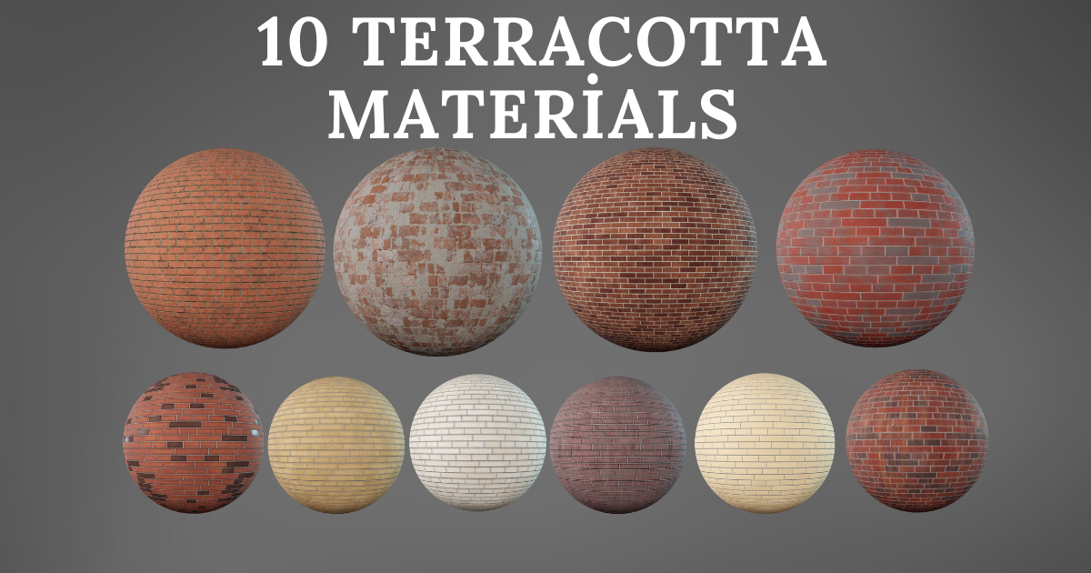 Material Brick Unity Terracotta / Brick Materials | 2D Brick | Unity Asset Store