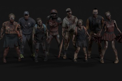 MEGA PACK — American School Zombie Collection