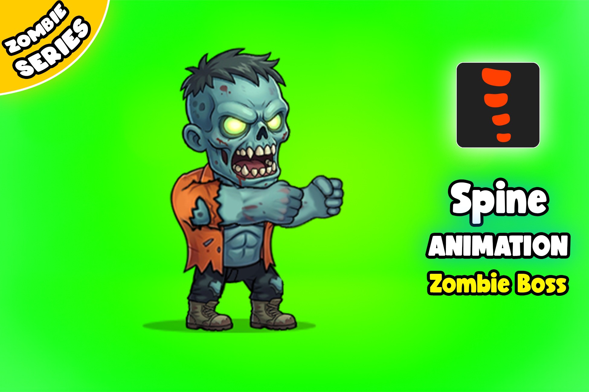 Zombie Boss - 2D Animated Character (Spine) | 2D Characters | Unity ...