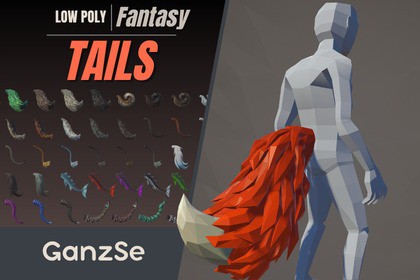 GanzSe Tails - Fantasy Low Poly Pack
