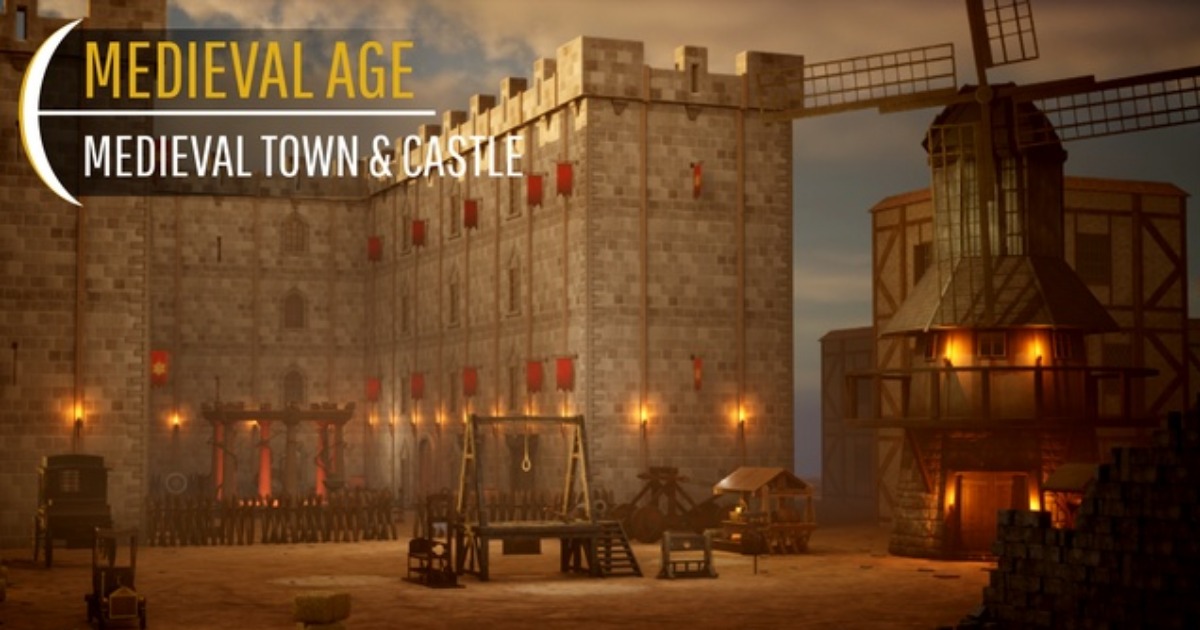 Medieval Town & Castle Modular Environment Pack | 3D Historic | Unity ...