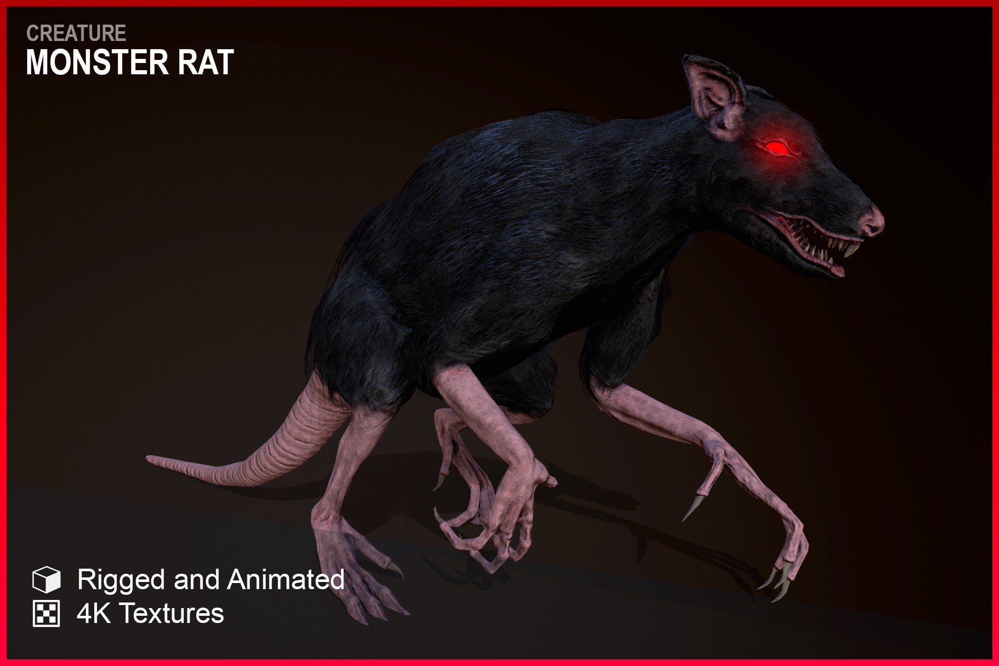 Java Monster Rat Monster Rat | 3D Creatures | Unity Asset Store