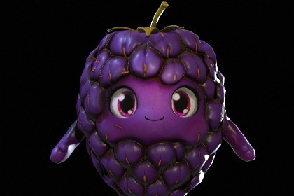 Chibi Fruit Blackberry Two