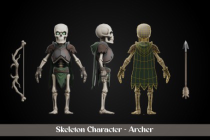 Stylized Skeleton Character - Archer