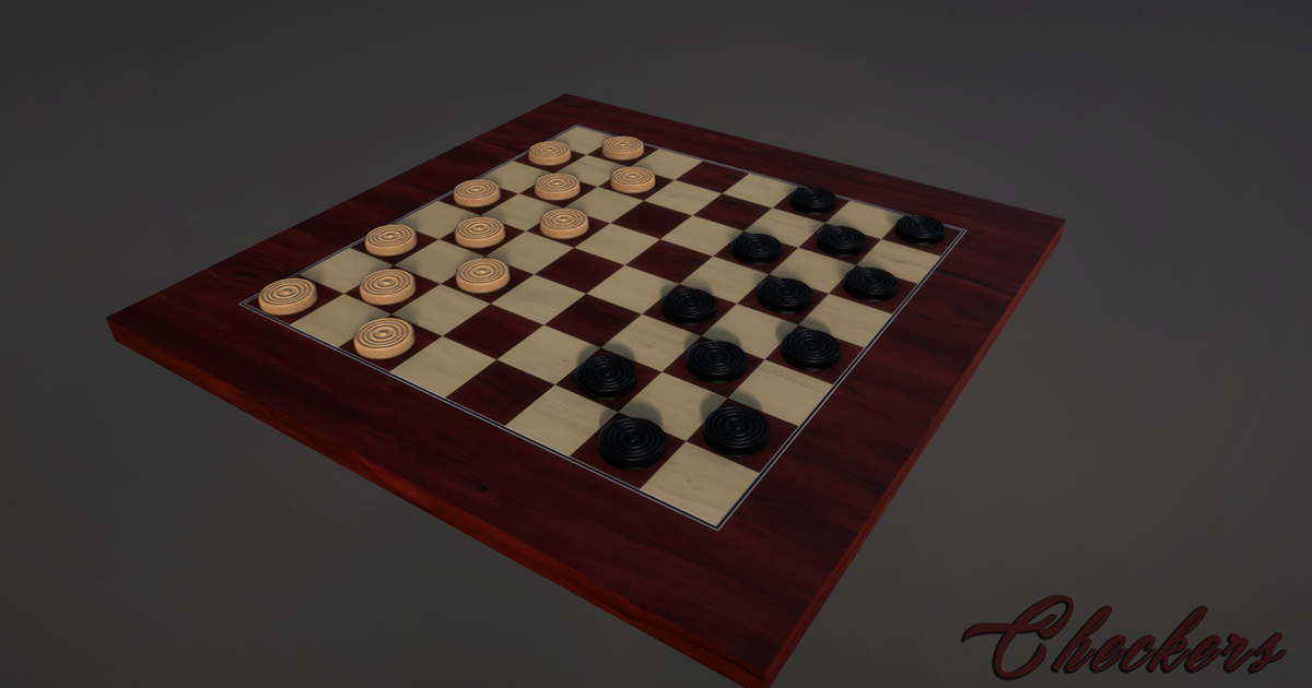 Checkers Set | 3D Props | Unity Asset Store