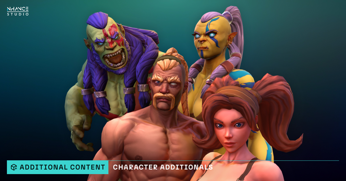 Stylized Character Additional Content | 3D Characters | Unity Asset Store