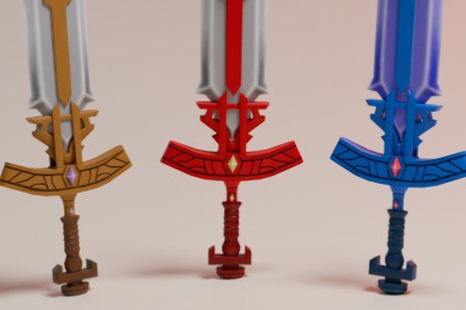 Low Poly Sword Stylized - URP
