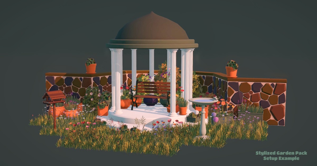 Stylized Garden Asset Pack | 3D Environments | Unity Asset Store