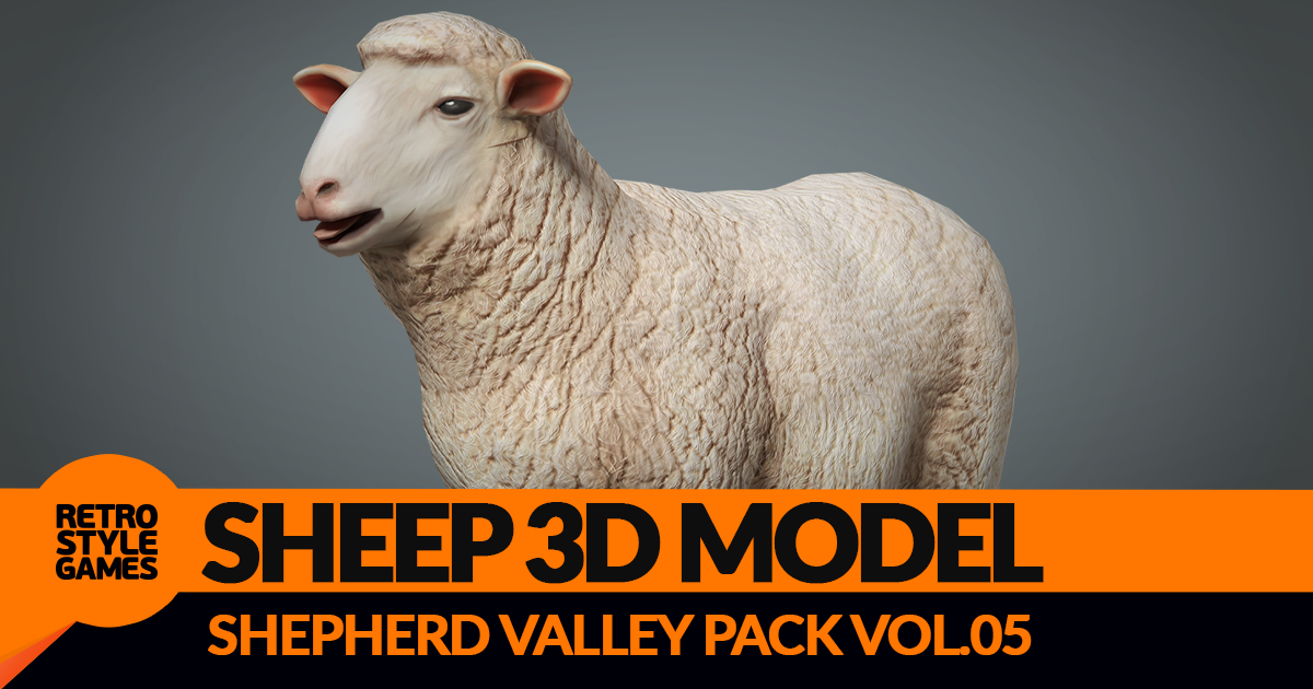 Realistic Sheep 3D Model – Rigged Animated HDRP | Characters | Unity ...