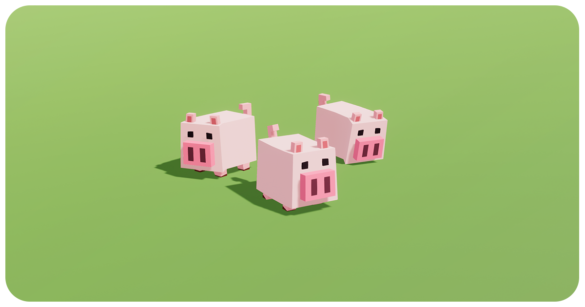 Pig Unity Pig Mega Toon Series | 3D Animals | Unity Asset Store