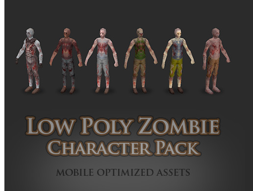 Low Poly Zombie Pack | 3D Humanoids | Unity Asset Store