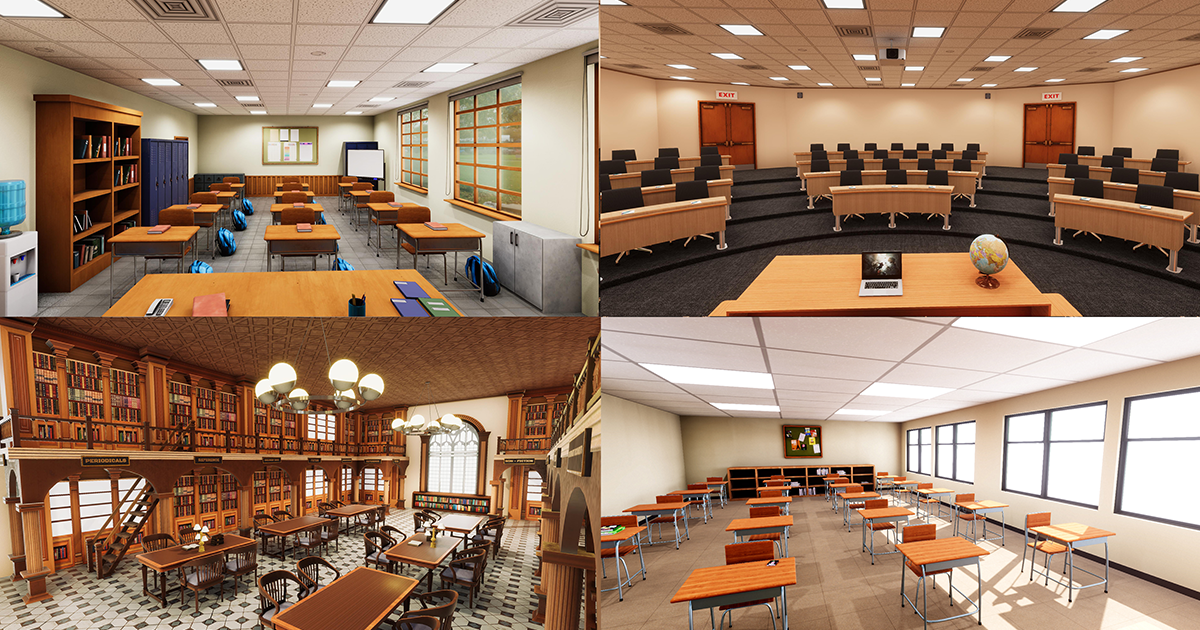 Educational Interior Pack | 3D Environments | Unity Asset Store