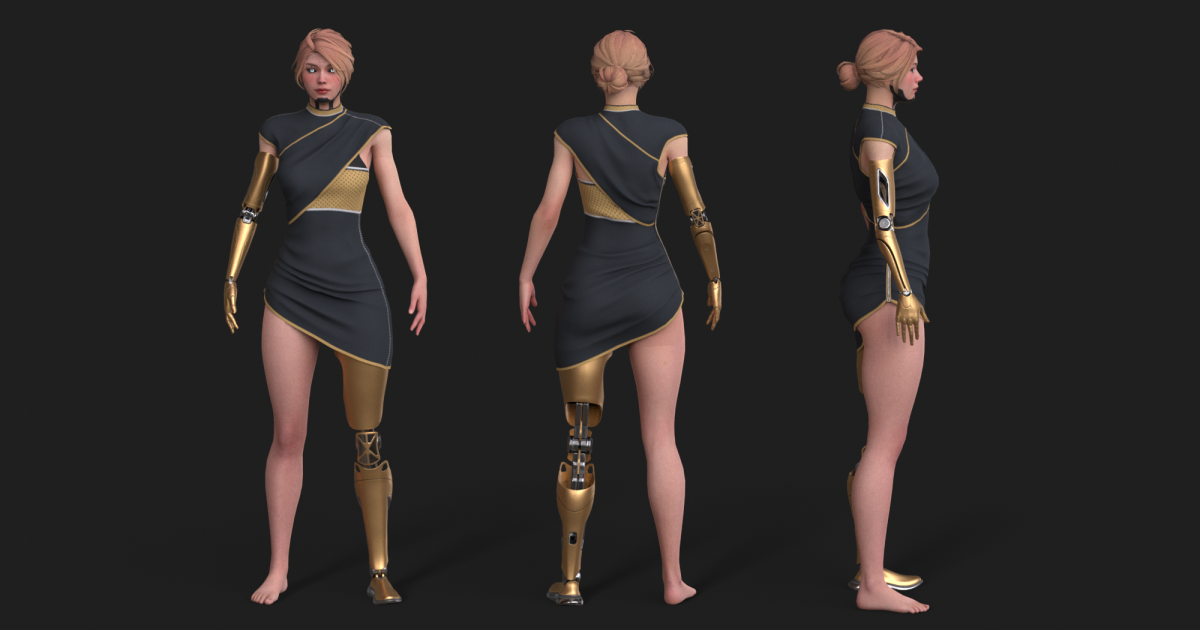 Cyber Girl R35 Pack | Characters | Unity Asset Store