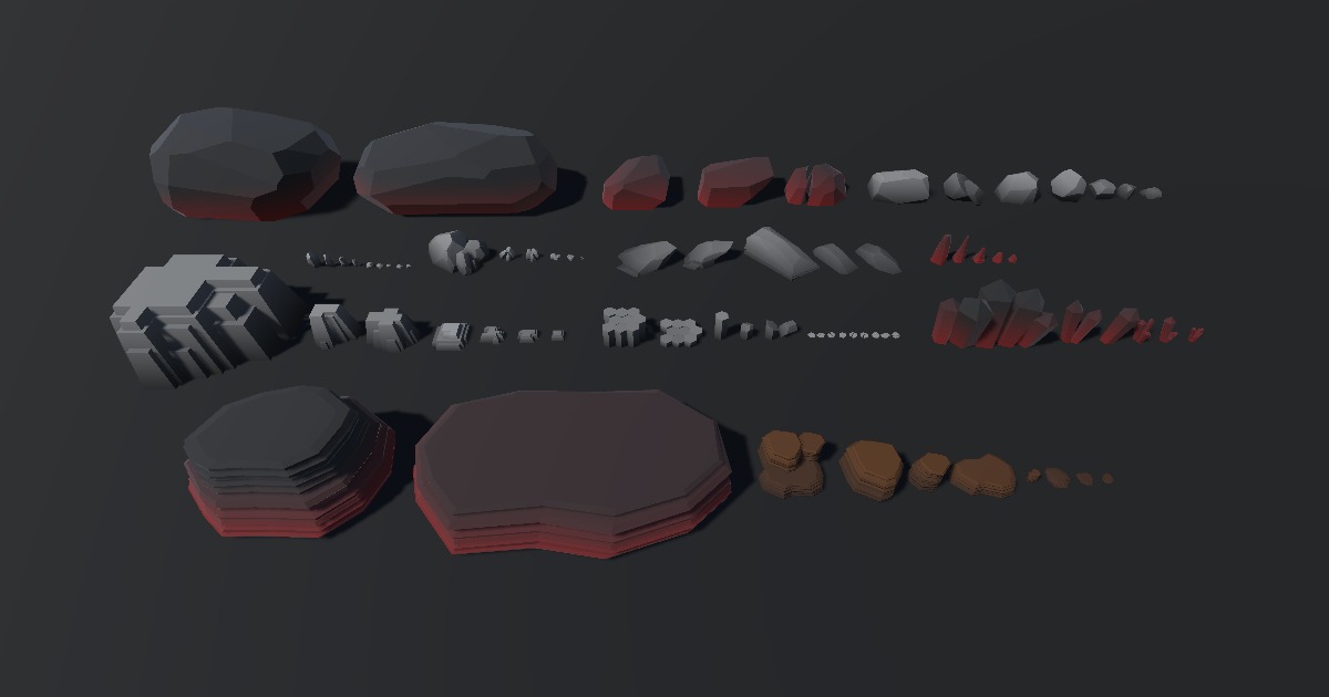 Asset Pack Rocks 3D Low Poly Rocks Pack | 3D Environments | Unity Asset Store