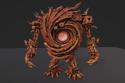 Stylized Wood Monster – Core Variant (Animated, LOD, Skins)