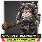 Stylized Warrior 04 - Heroes Fantasy Characters Medieval Heroes - #40