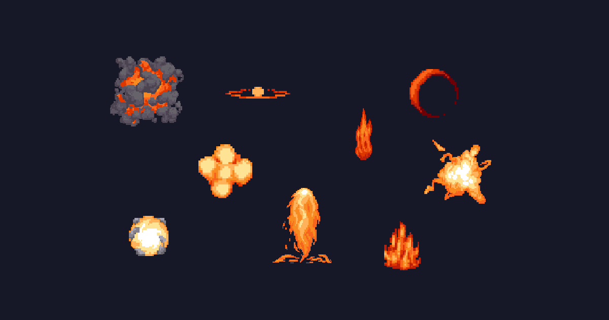Warped Explosions Pack 6 | 2D Abstract | Unity Asset Store