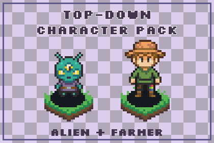 32x32 Top-Down Character Animation Pack